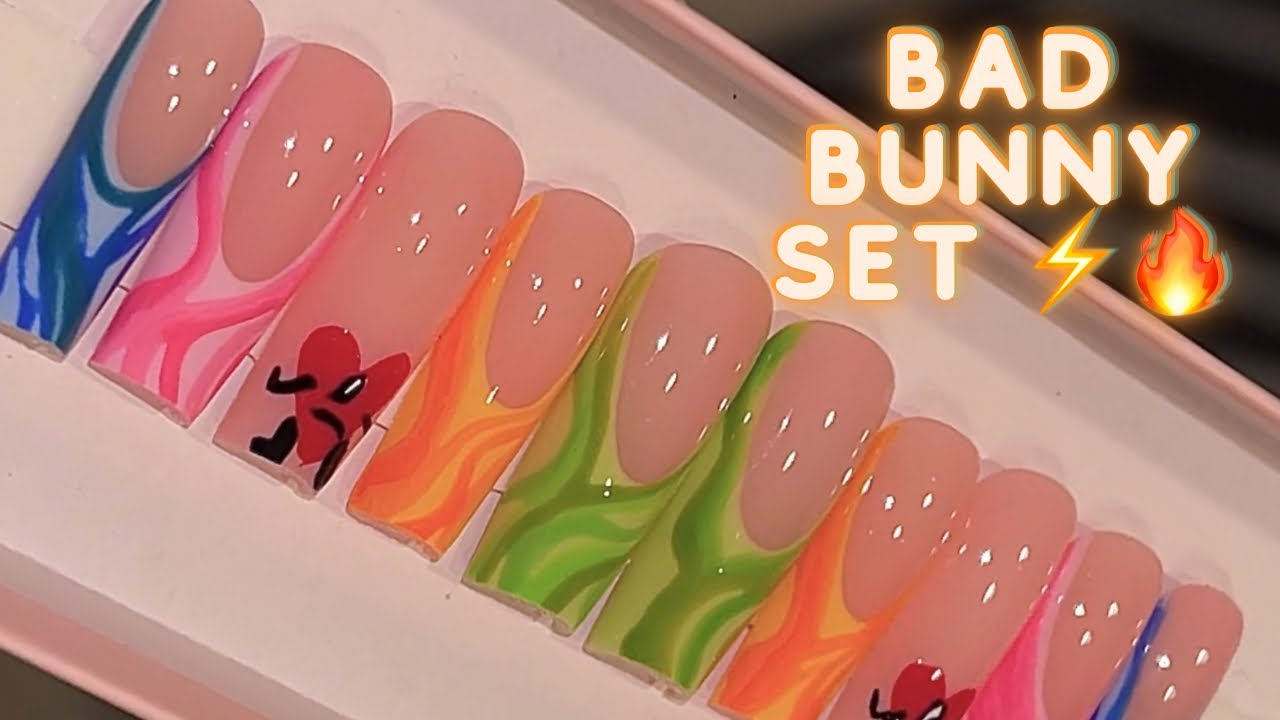 Barbie Nails - Bad Bunny Nails #readyforconcert... | Facebook